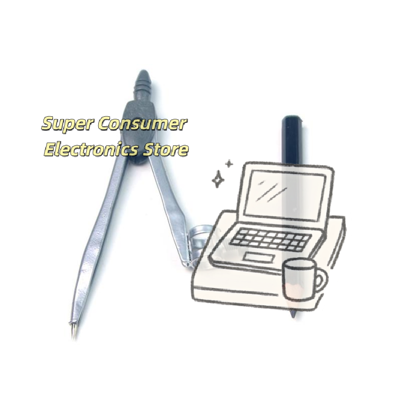 Math Geometry Set With Compass - Conjunto de compasso de metal com