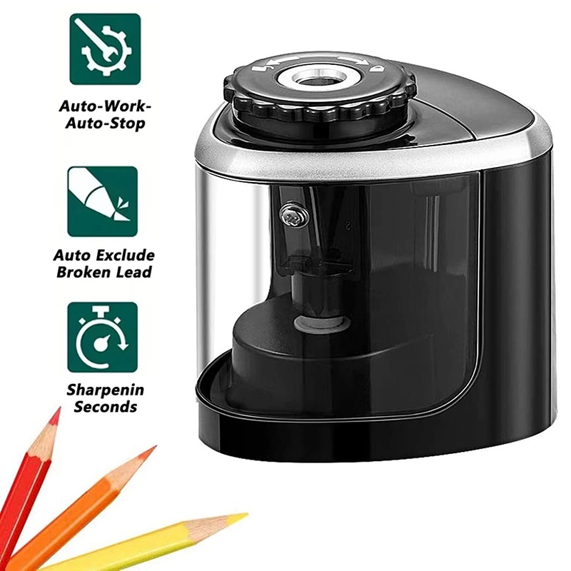 Electric Pencil Sharpener Usb - Apontador de Lápis Automático Elétrico de