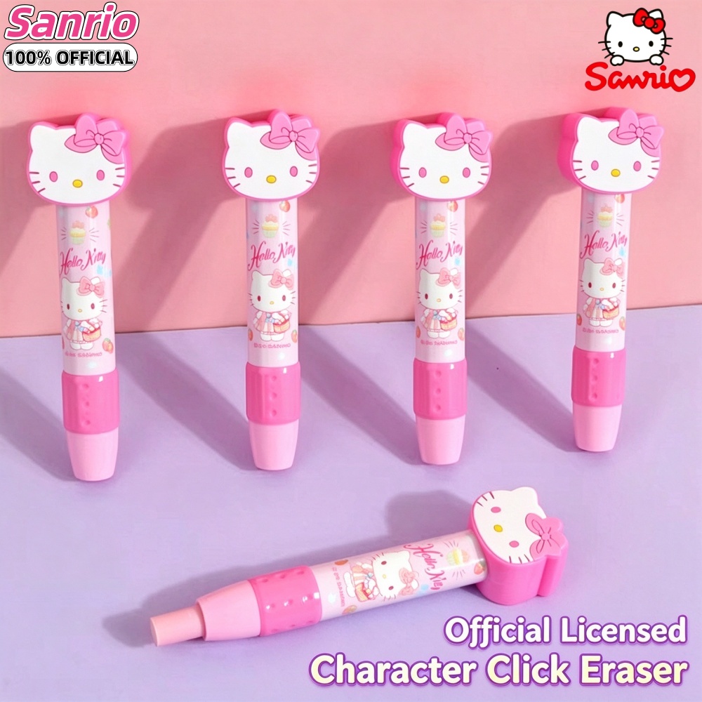 Retractable Eraser Pen Click - Borracha retrátil com mecanismo de clique,