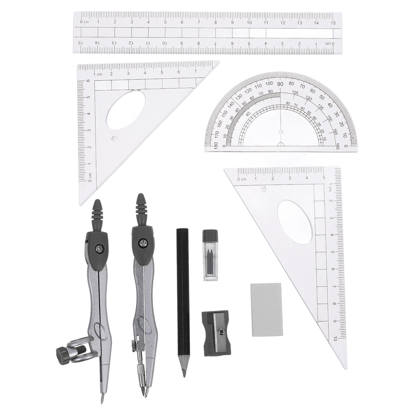 1 conjunto de instrumentos de  - Math Geometry Set With Compass avaliação e preço