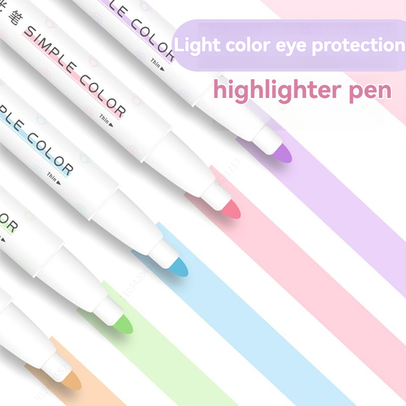 Cor Pastel Highlighters, Dupla - Pastel Highlighter Set Double Ended avaliação e preço
