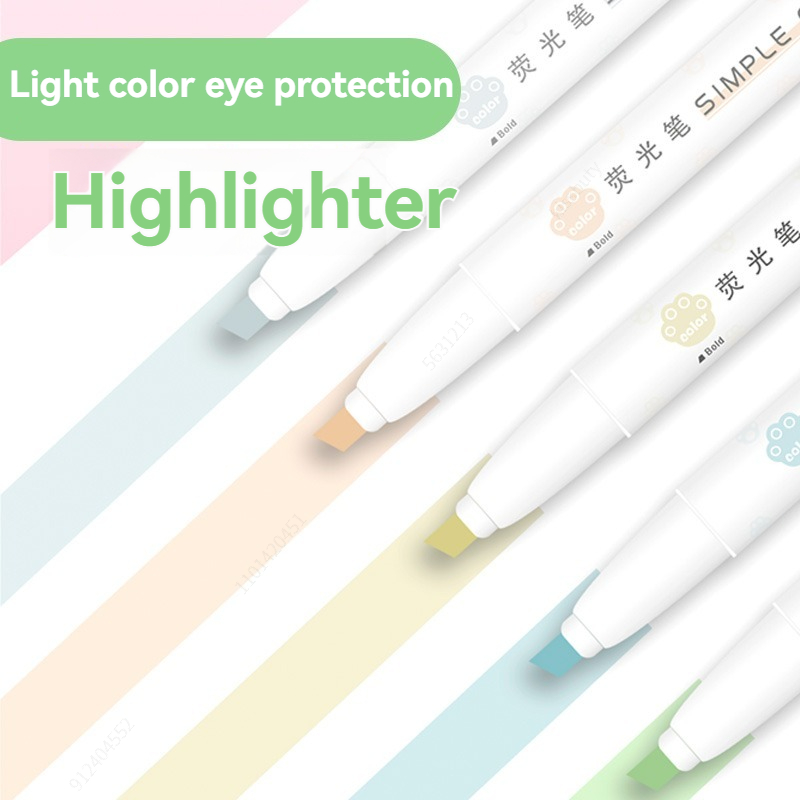 Cor Pastel Highlighters, Dupla - Pastel Highlighter Set Double Ended avaliação e preço